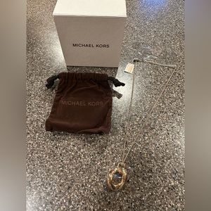 Nwt Michael joes gold necklace